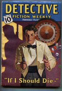 Detective Fiction Weekly 10/16/1937-Roulette wheel cover by Rudolph Belarski ...