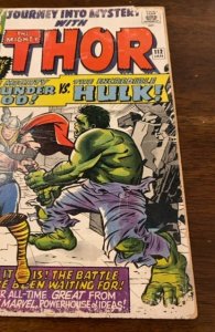 Journey into Mystery #112 Marvel  '' Thor VS. the Incredible Hulk !...