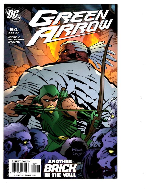 5 Green Arrow DC Comic Books # 60 61 62 63 64 Deathstroke Brick Queen Hawke BH27