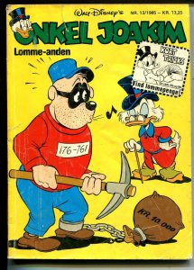 Onkel Joakim #13 1985-Disney-Danish-Uncle Scrooge-Carl Barks-Mickey Mouse-VG