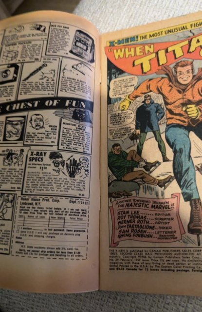 The X-Men #29 (1967)super adaptiod strikes