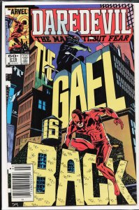 Daredevil #216 (1985) Daredevil