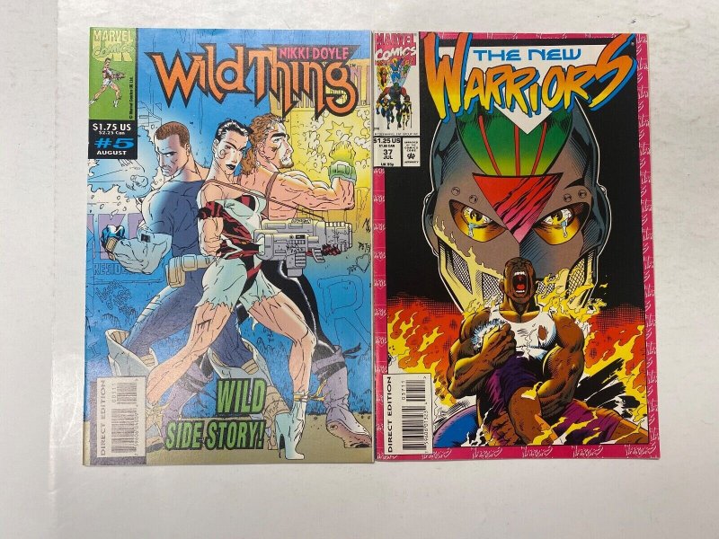 4 MARVEL comic books X-Factor #94 2099 #2 Wild Thing #5 New Warriors #37 1 KM20