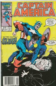 Captain America #325 ORIGINAL Vintage 1987 Marvel Comics 1st Slug