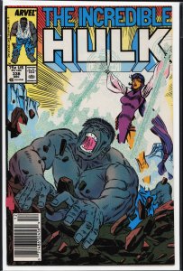 The Incredible Hulk #338 Newsstand Edition (1987) Hulk