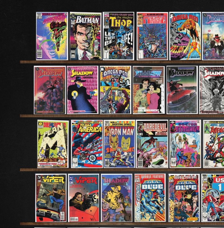 Huge Lot 150+ Comics with Checkmate, The Shadow, The Comet & More!