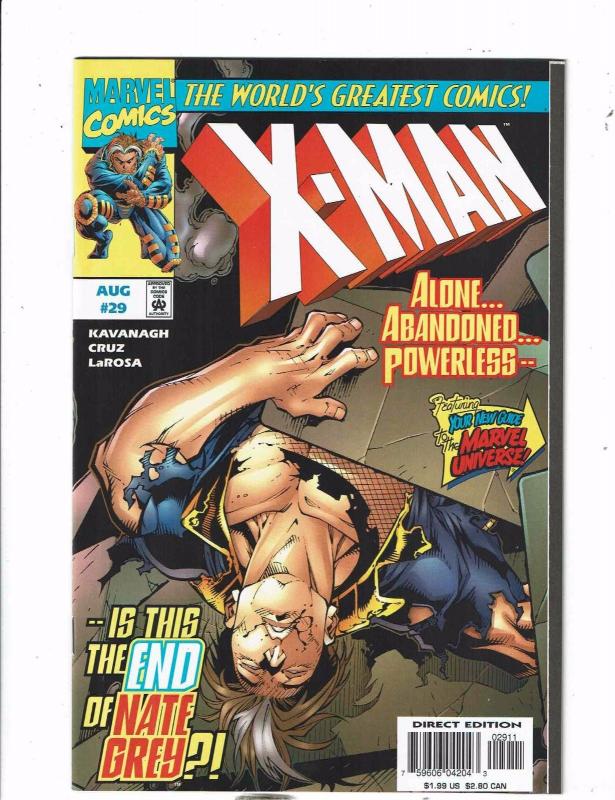 Lot Of 10 X-Man Marvel Comic Books # 21 22 23 24 25 26 27 28 29 30 X-Men J205