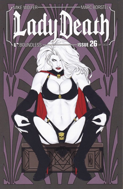 Boundless Comics Lady Death #26 Art Deco Cover NM