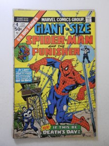 Giant-Size Spider-Man #4 (1975) GD+ Condition 1 1/2 in spine split