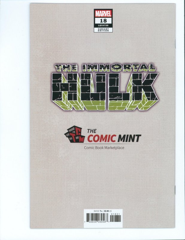 The Immortal Hulk 18 The Comic Mint Exclusive  InHyuk Lee Landscape Art Variant