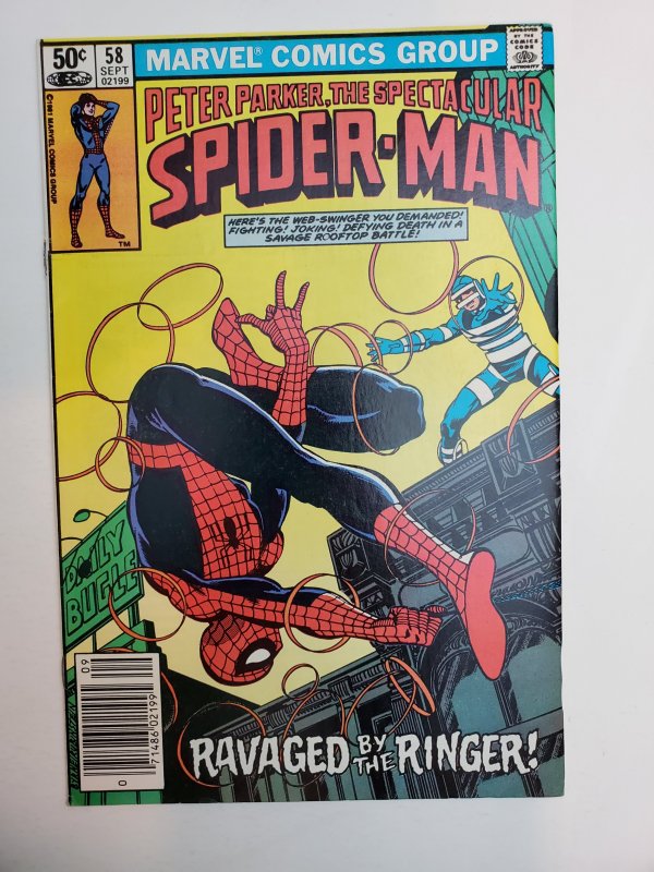 The Spectacular Spider-Man #58 (1981) Newstand