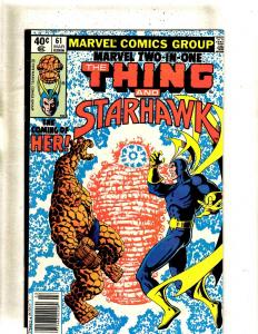 Marvel Two-In-One # 61 FN/VF Comic Book Thing Starhawk Her Ayesha GOTG JF11