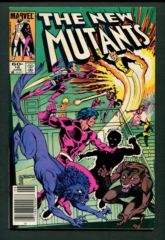 New Mutants #16 (5.0 VG-FN) 1st Warpath / Newsstand / June 1984