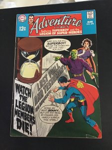 Adventure Comics #378 (1969) Fatal Five vs. Legion! Neil Adams cover! FN/VF Wow!