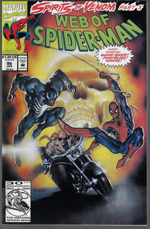 Web of Spider-man #83,88,94,96,97  (DC, 1991-92) - 5 Issues