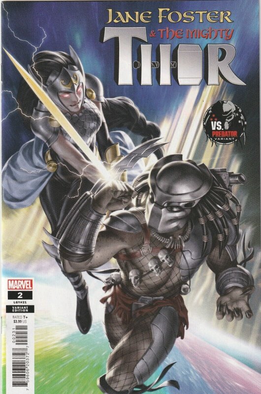 Jane Foster & The Mighty Thor # 2 Predator Variant NM Marvel 2022 [O4]