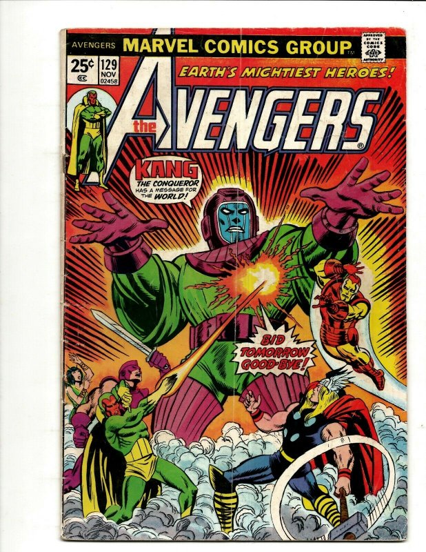 Avengers # 129 FN Marvel Comic Book Hulk Thor Iron Man Captain America BJ1