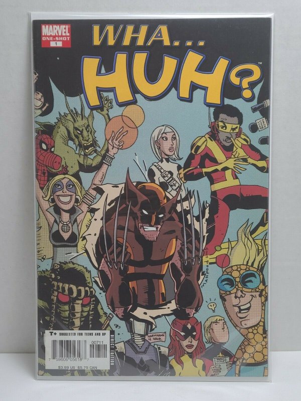 WHA...HUH? #1 One Shot What If?  Funnies Marvel Comics Spider-Ham Wolverine C2