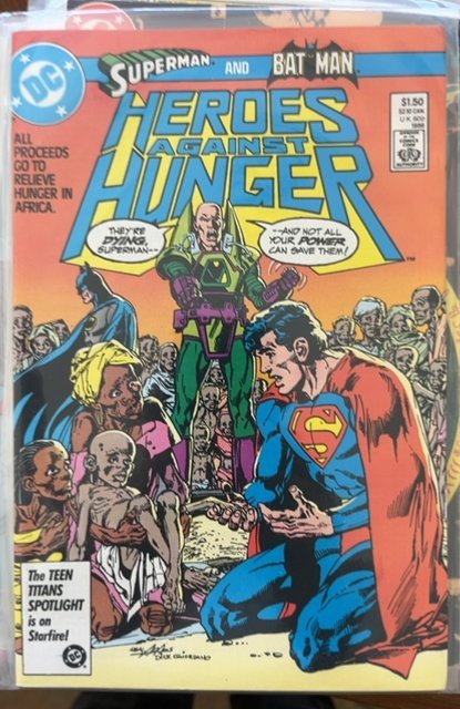 Heroes Against Hunger (1986) Superman 
