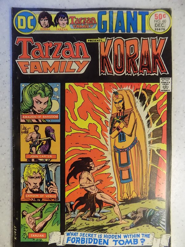 TARZAN FAMILY PRESENTS KORAK # 60 DC BRONZE JUNGLE ACTION KUBERT BURROUGHS