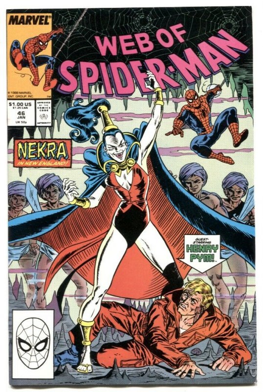 Web Of Spider-man #46 1989- Nekra & Henry Pym NM-
