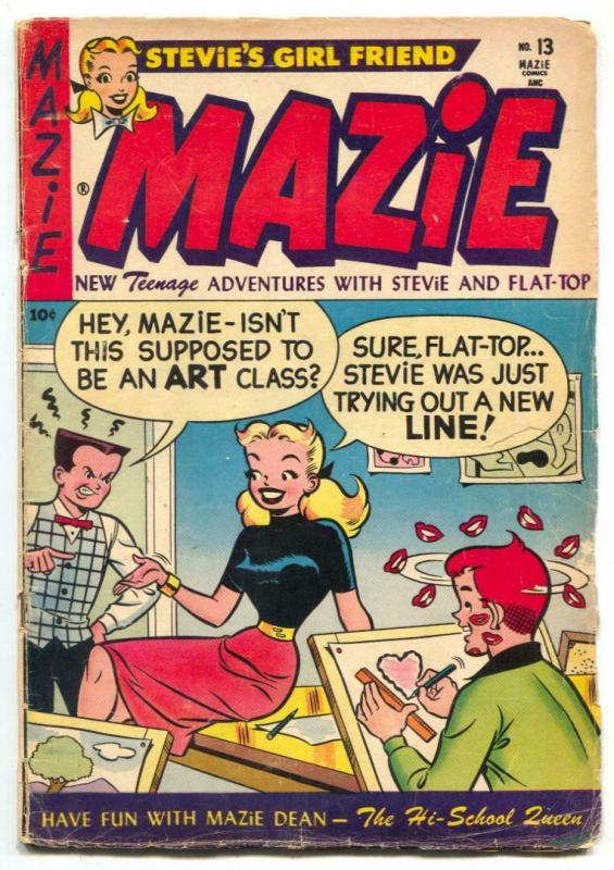 Mazie #19 1953- good girl art - Sherlock Holmes parody