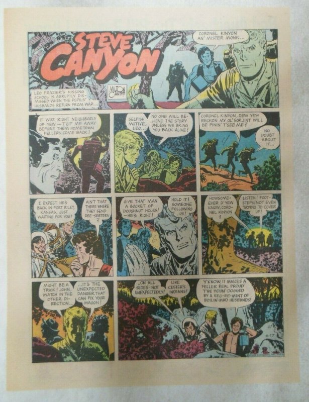 (18) Steve Canyon Sundays by Milton Caniff from 1973 Tabloids = 11 x 15 Inches