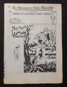 1972 MENOMONEE FALLS GAZETTE Comic Weekly #27 June 19 FN- Air Hawk Tarzan