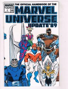 Official Handbook Marvel Universe Update '89 #1 Marvel Comic Book HH4 AD38