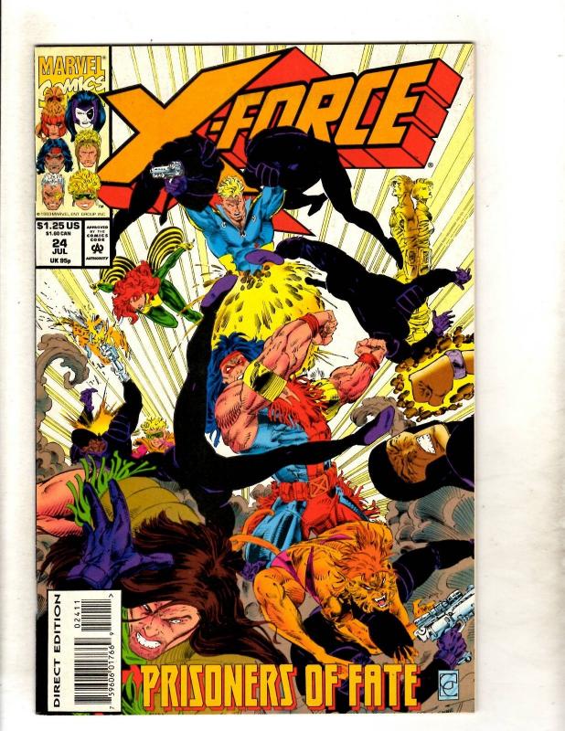 Lot Of 12 X-Force Marvel Comic Books # 1 4 5 9 20 21 24 26 27 28 29 30 CJ12