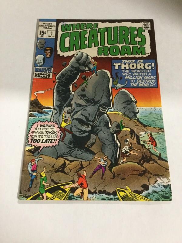 Where Creatures Roam 3 Vg Very Good 4.0 Marvel