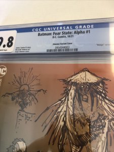 Batman: Fear State: Alpha  (2021) # 1 (CGC 9.8) Jimenez Variant Cover Census 6!