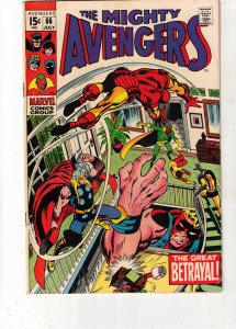 The Avengers #66 1969 VF/NM PRICE DROP! Barry Windsor Smith Art UTAH Certificate