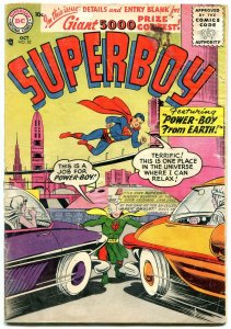 Superboy #52 1956- DC Silver Age issue- Power Boy POOR