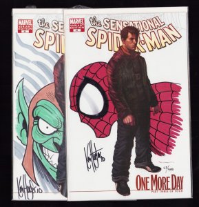 Sensational Spider-Man #41 - Dynamic Forces Ltd Sketch Cover 2pc (9.2) 2007