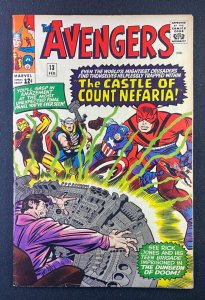 Avengers (1963) #13 VF- (7.5) 1st App Count Nefaria Jack Kirby Cover