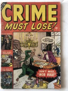 Crime must lose, 11,VG, 2 in. Rip,C all my Comics