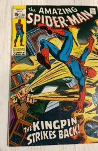 The Amazing Spider-Man #84 (1970) kingpin strikes back fn/VF