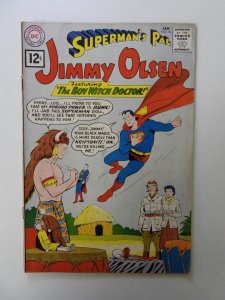 Superman's Pal, Jimmy Olsen #58 (1962) VG+ condition 1/2 tear front cover