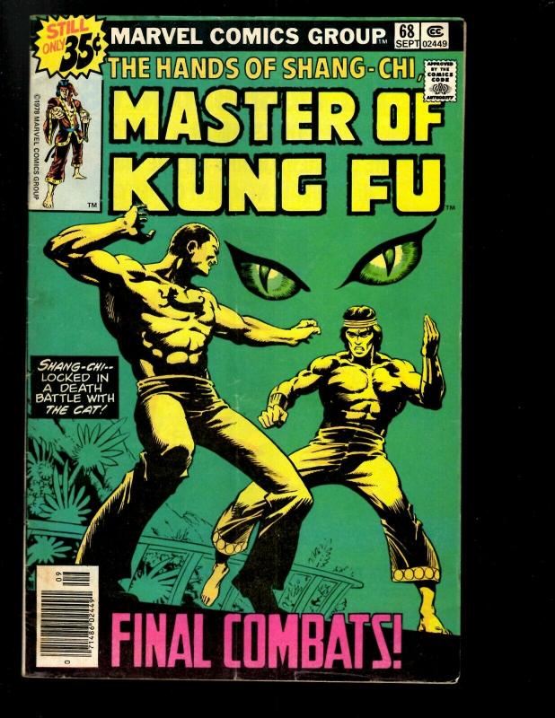 10 Master of Kung Fu Marvel Comics # 64 65 67 68 69 70 71 72 79 89 WS6