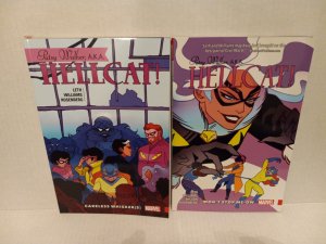 HELLCAT: CARELESS WHISKER + DON'T STOP ME-OW GRAPHIC NOVELS - FREE SHIPPING