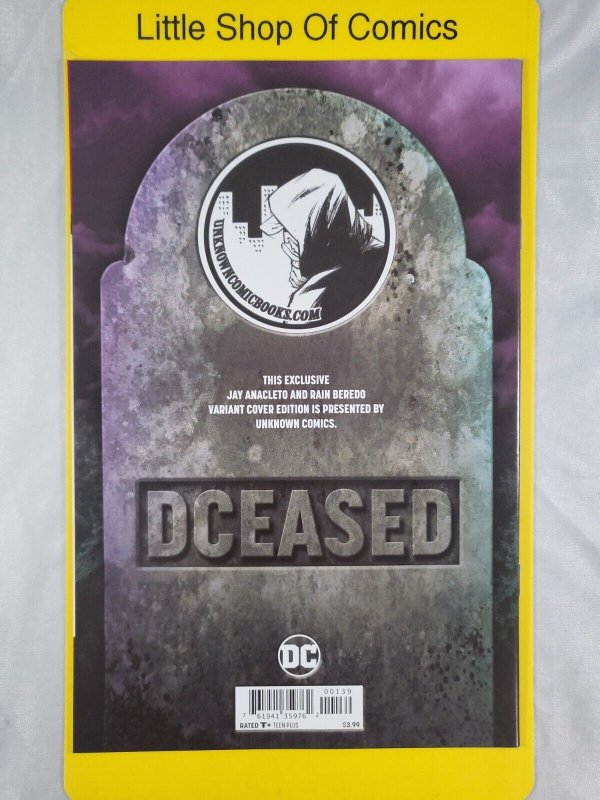 Dceased #1 Jay Anacleto Unknown Comics Variant Batgirl Harley Quinn Poison Ivy