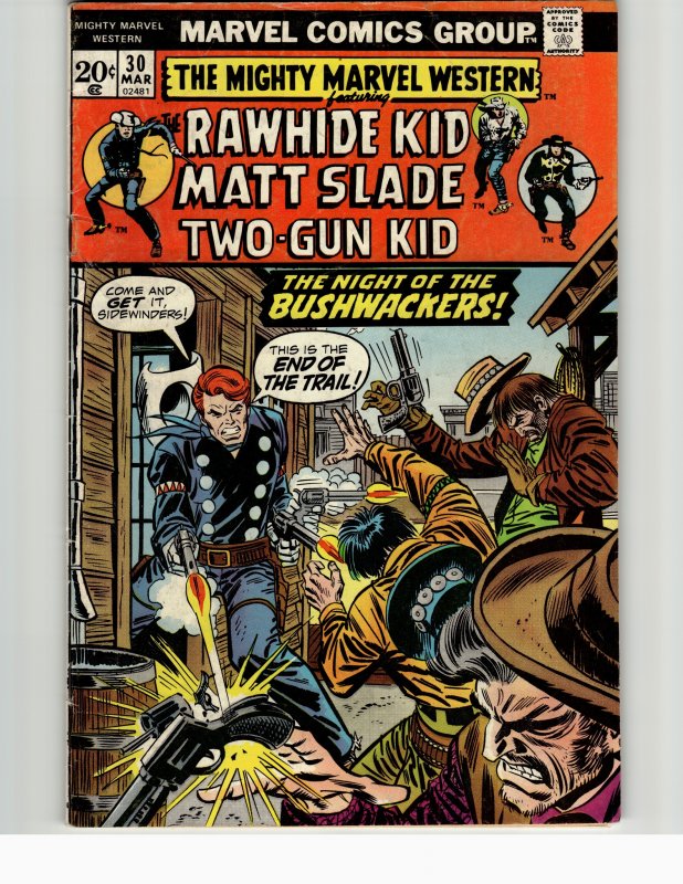 The Mighty Marvel Western #30 (1974) Rawhide Kid