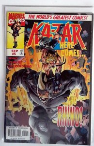 Ka-Zar #5 (1997) Marvel 8.5 VF+ 1st Print Comic Book