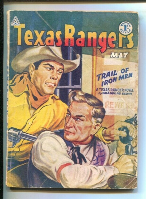 Texas Rangers 5/1959-British edition-original cover art-Walt Slade-El Halcon ...