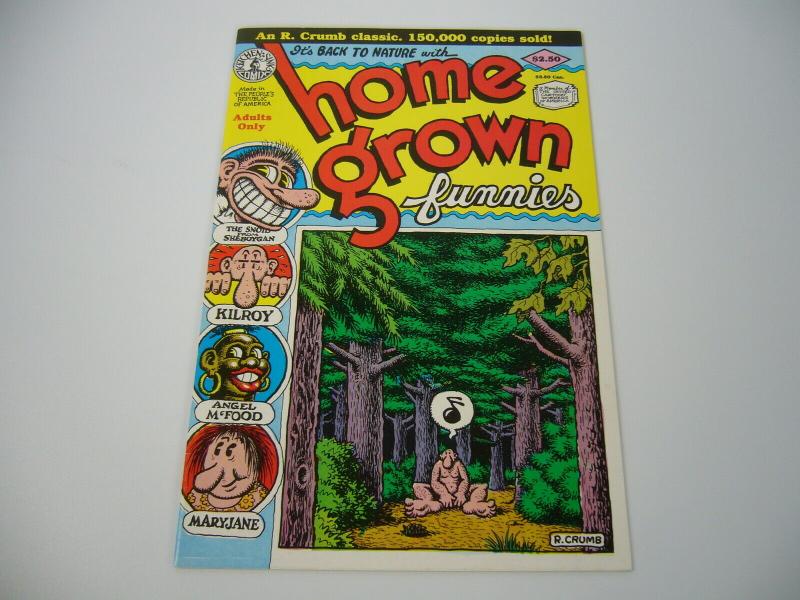 Home Grown Funnies #1 VF/NM (15th) kitchen sink ROBERT CRUMB underground snoid