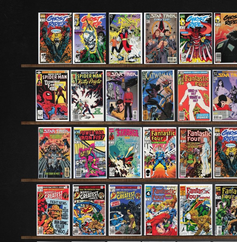 Huge Lot 150+ Comics with Fantastic Four, Ghost Rider, Speed Racer & More!