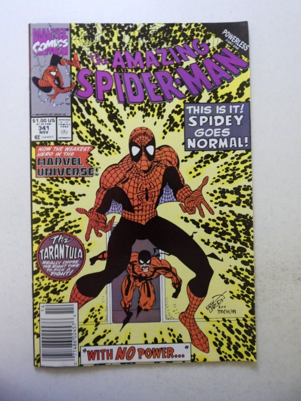 The Amazing Spider-Man #341 (1990) VG Condition moisture stain bc