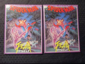 1992 SPIDER-MAN Fear Itself SC FN+/FVF 1st Ed. Marvel Graphic Novel LOT of 2