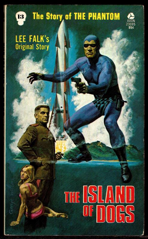 Lee Falk The Phantom: Island of Dogs - Avon Paperback 1st Edition 1975